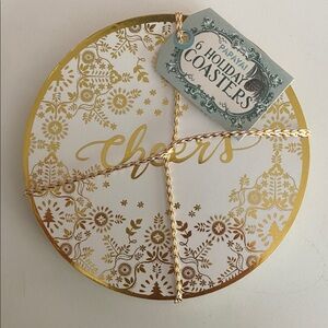 Decorative Holiday Coaster Set